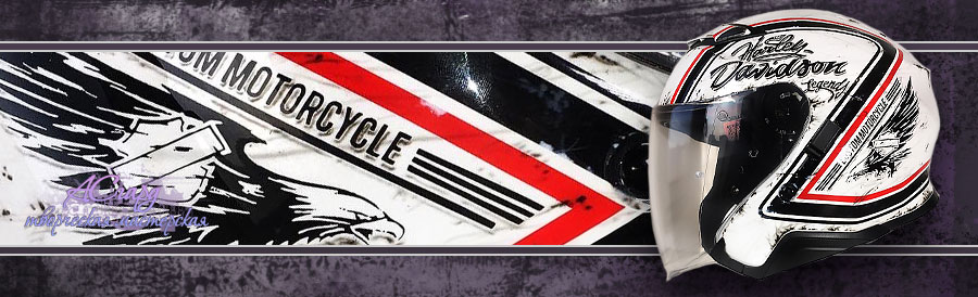 Фото аэрографии на шлеме Shoei J Cruise. Harley-Davidson. 