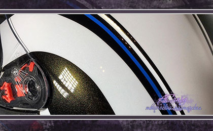 Аэрография на шлеме AGV K5. Blue Lightning. 