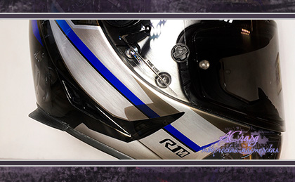 Аэрография на шлеме Airoh. Yamaha R1M. 