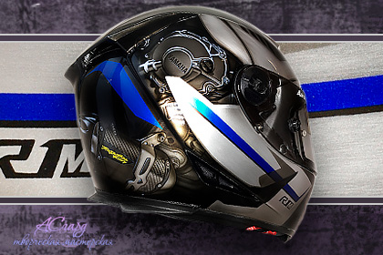 Аэрография на шлем Airoh. Yamaha R1M. 
