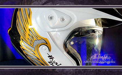 Аэрография на шлеме Arai CT F. Harley - Davidson. 