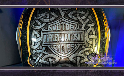 Аэрография на шлеме Arai CT F. Harley - Davidson. 