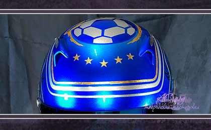 Аэрография на шлеме Arai Ck6. Zenit.
