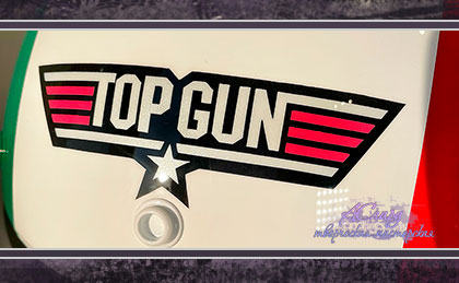 Аэрография на шлеме Shoei EX Zero. Top Gun. 