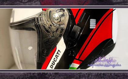 Аэрография на шлеме Shoei J Cruise. Ducati Diavel. 