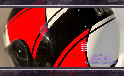 Аэрография на шлеме Shoei J Cruise. Ducati Diavel. 