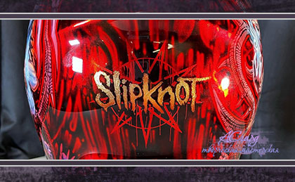 Аэрография на шлеме Shoei Neotec. Slipknot. 
