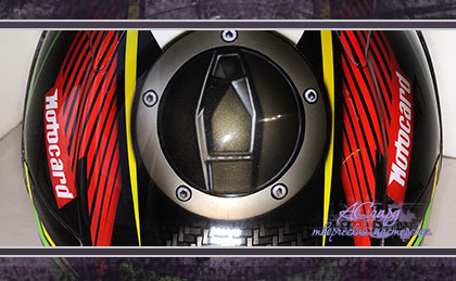 Аэрография на шлеме Shoei X-Spirit Laverty. Kawasaki Ninja ZX 10 RR. 