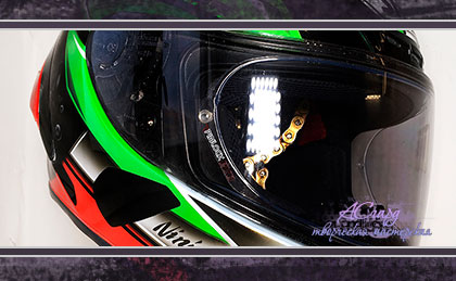Аэрография на шлеме Shoei X-Spirit Laverty. Kawasaki Ninja ZX 10 RR. 